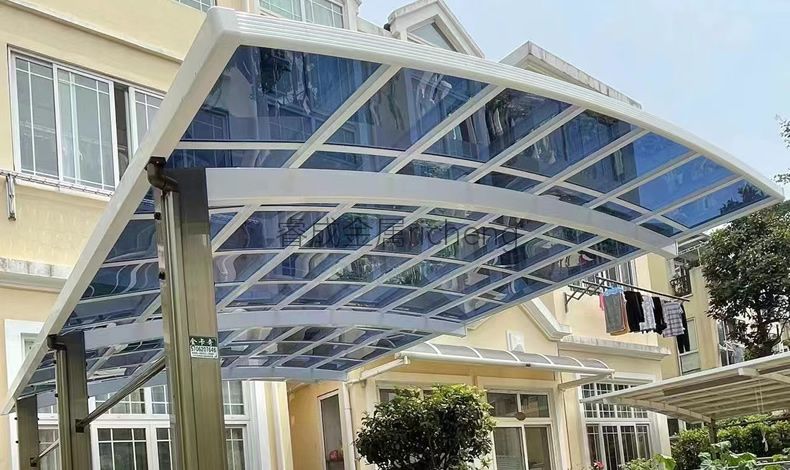 睿成鋁合金車棚、單邊車棚