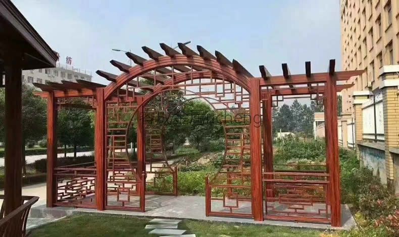 鋁合金廊架-拱形葡萄架，葡萄架效果圖，葡萄架報(bào)價(jià)